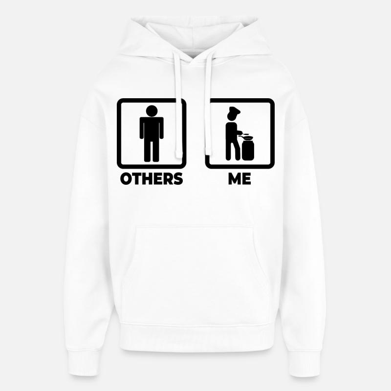 Moi en tant que cuisinier - Sweat à capuche unisexe Stanley/Stella Oversized - blanc