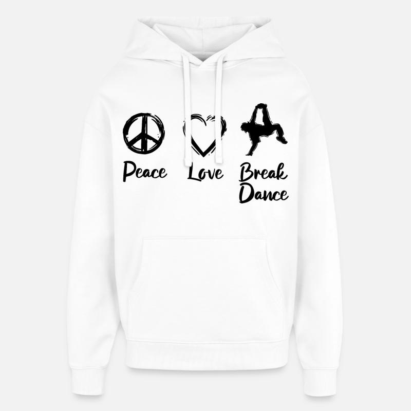 Breakdancer Amour - Sweat à capuche unisexe Stanley/Stella Oversized - blanc