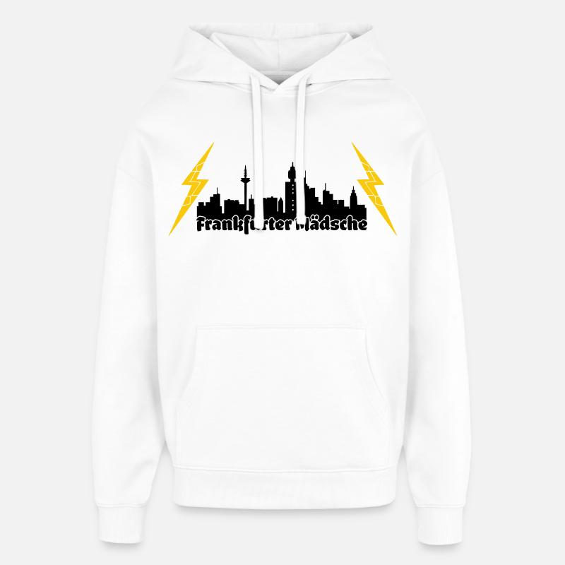 Frankfurter Maedsche ffm skyline - Oversized Unisex Hoodie von Stanley/Stella - Weiß