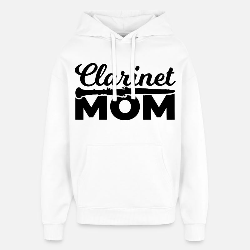 Clarinette Mère - Sweat à capuche unisexe Stanley/Stella Oversized - blanc