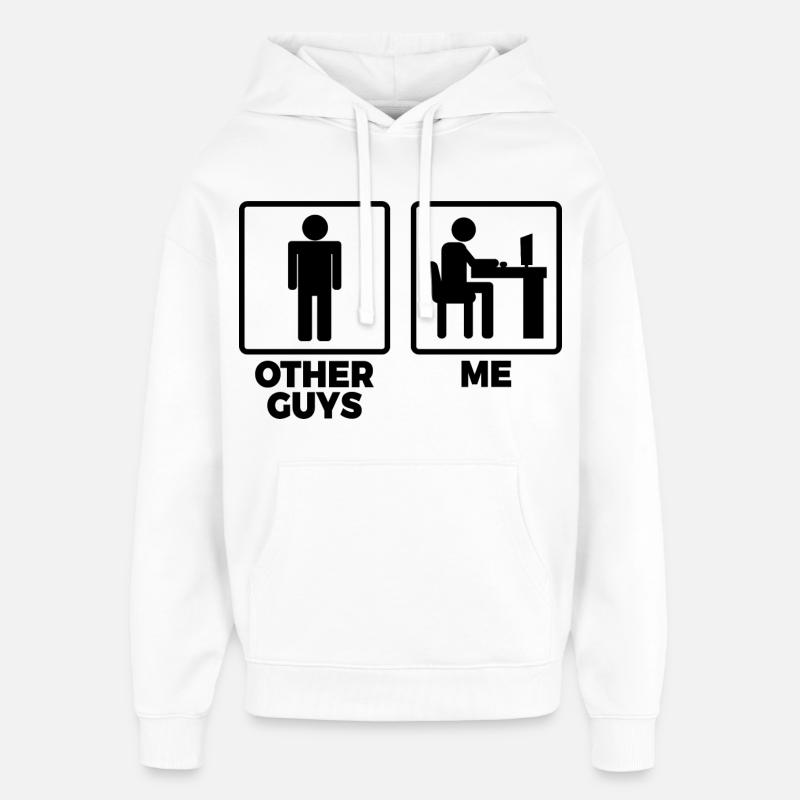 D’autres programmeurs et moi - Sweat à capuche unisexe Stanley/Stella Oversized - blanc