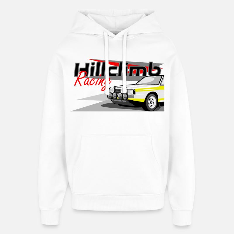 Rallye Quattro Courses de côte - Sweat à capuche unisexe Stanley/Stella Oversized - blanc