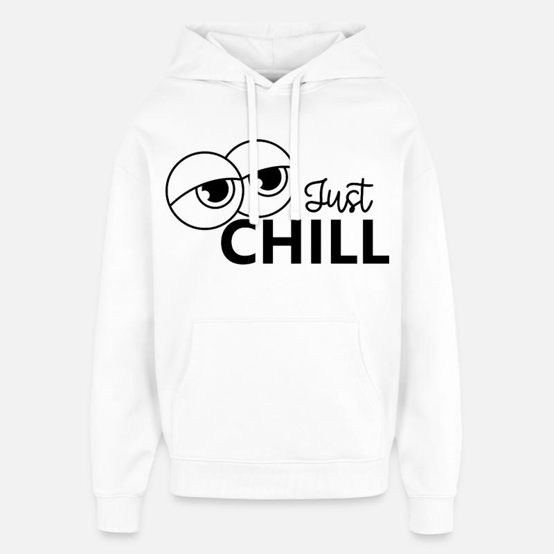 Juste se détendre / Juste détendu - Sweat à capuche unisexe Stanley/Stella Oversized - blanc
