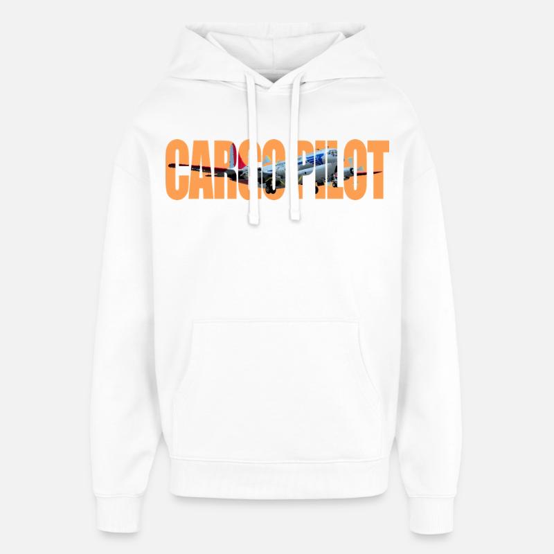 Cargo pilot C-97 - Oversized Unisex Hoodie von Stanley/Stella - Weiß