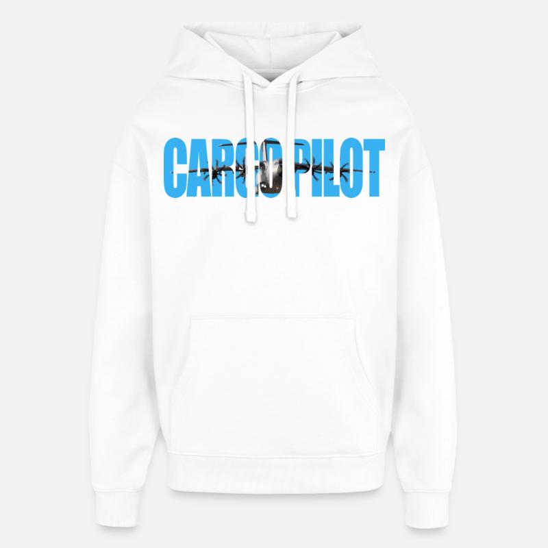 Pilote cargo A-400 - Sweat à capuche unisexe Stanley/Stella Oversized - blanc