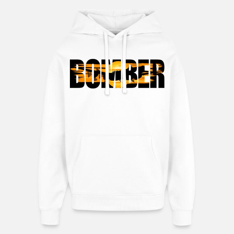 bombardier Avro Lancaster - Sweat à capuche unisexe Stanley/Stella Oversized - blanc