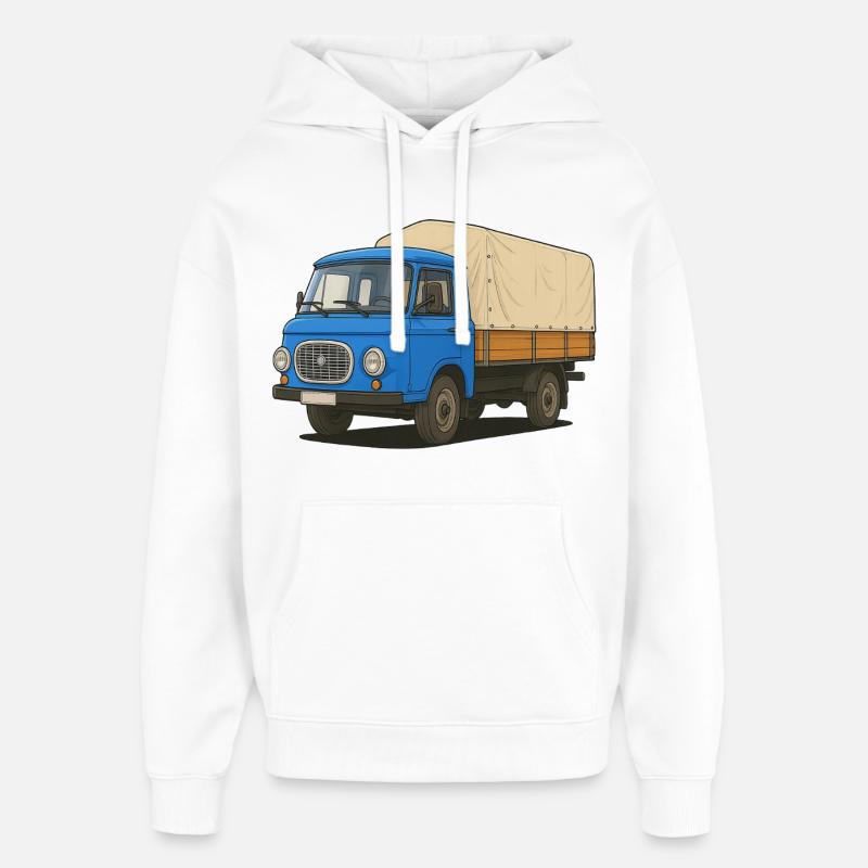 Ost-Pritsche - Oversized Unisex Hoodie von Stanley/Stella - Weiß