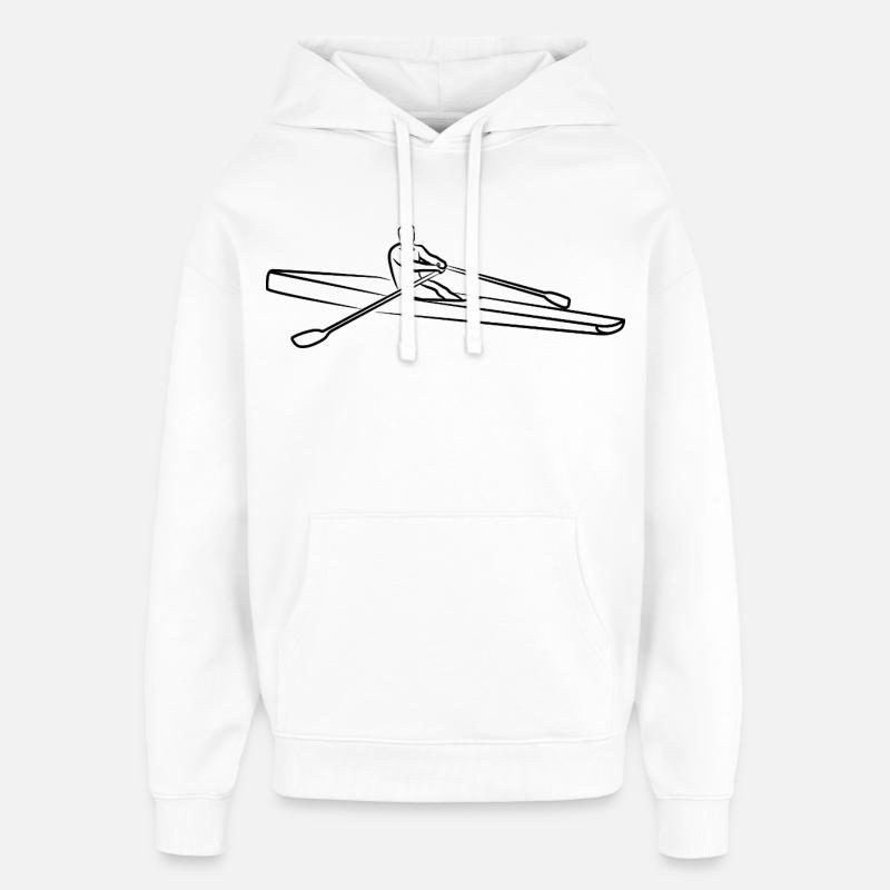 Rameur - Sweat à capuche unisexe Stanley/Stella Oversized - blanc