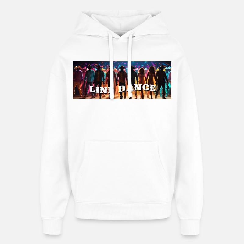 Danse en ligne danse de groupe - Sweat à capuche unisexe Stanley/Stella Oversized - blanc