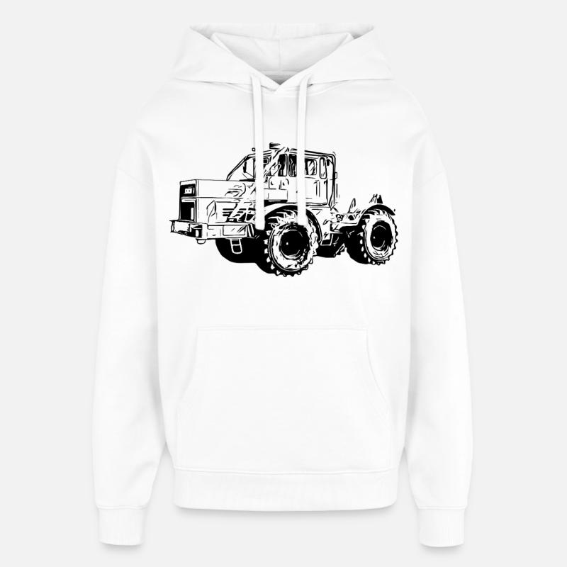 Kraftmaschine K700 Traktor - Oversized Unisex Hoodie von Stanley/Stella - Weiß