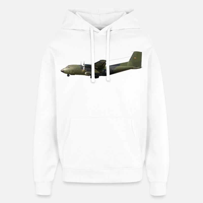 C-160 Transall - Sweat à capuche unisexe Stanley/Stella Oversized - blanc