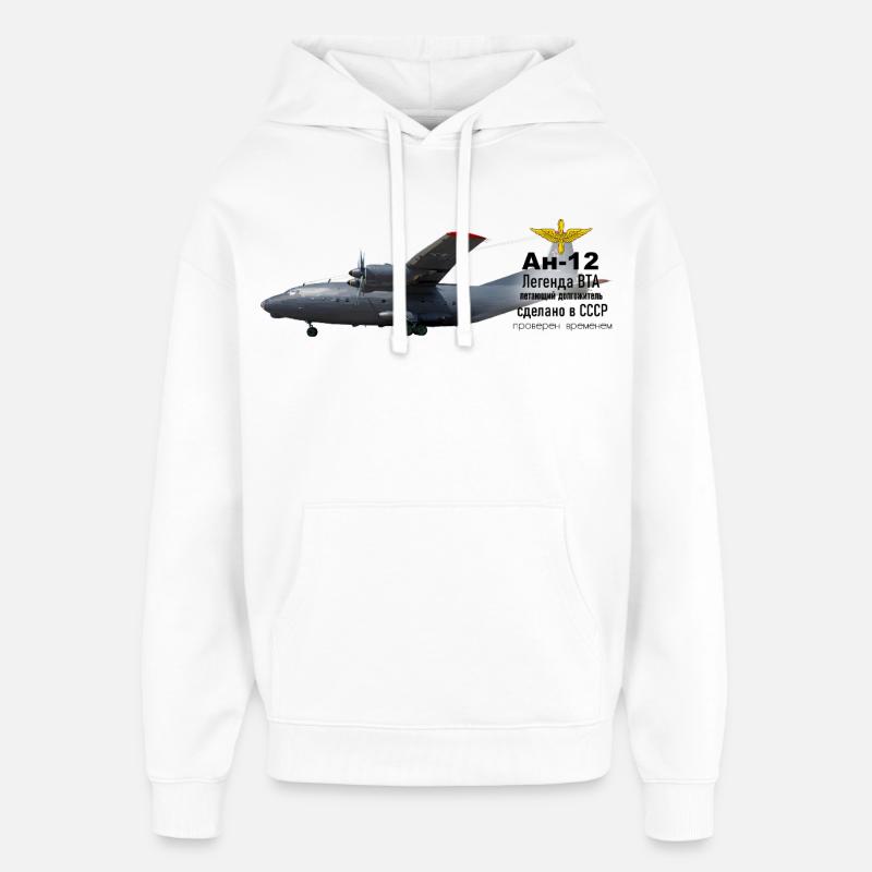 L’An-12 - Sweat à capuche unisexe Stanley/Stella Oversized - blanc