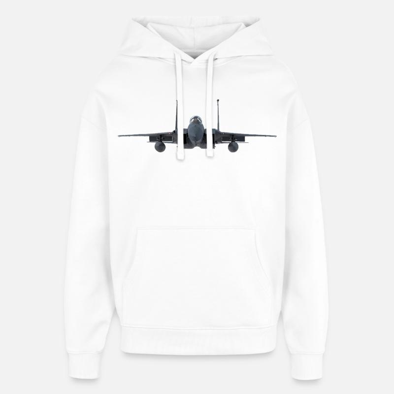 F-15 - Sweat à capuche unisexe Stanley/Stella Oversized - blanc