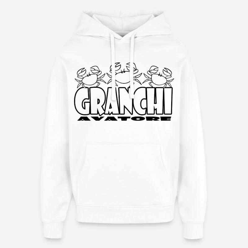 Crabes - Sweat à capuche unisexe Stanley/Stella Oversized - blanc