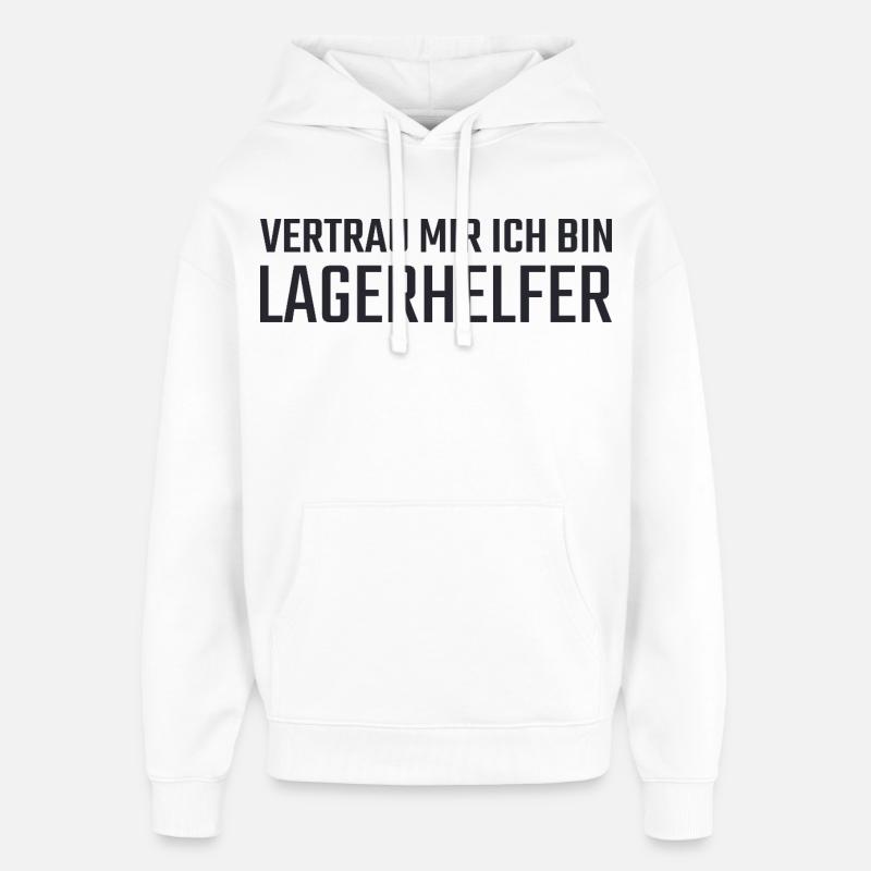 Camp Helper Faites-moi confiance - Sweat à capuche unisexe Stanley/Stella Oversized - blanc