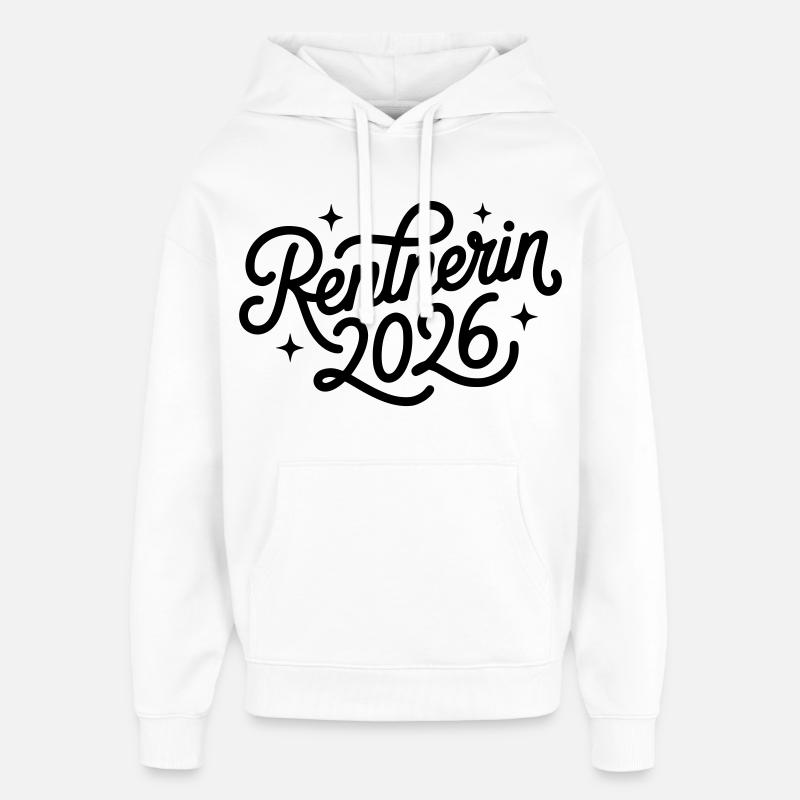 Retraité 2026 - Sweat à capuche unisexe Stanley/Stella Oversized - blanc