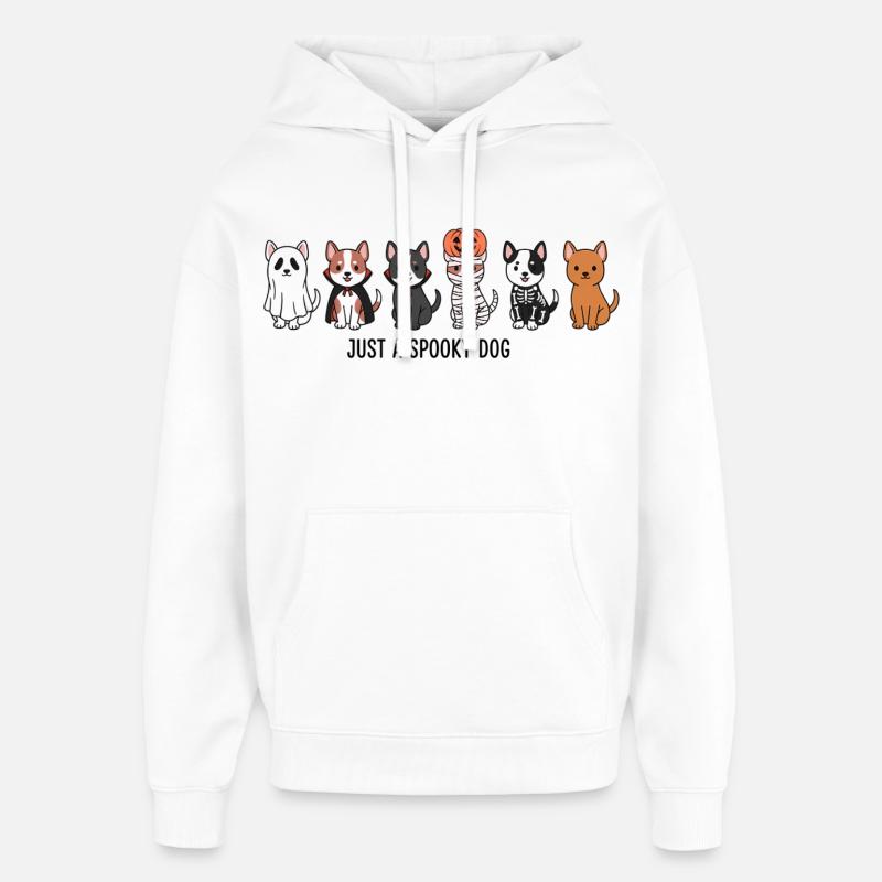 Juste un chien effrayant - Sweat à capuche unisexe Stanley/Stella Oversized - blanc