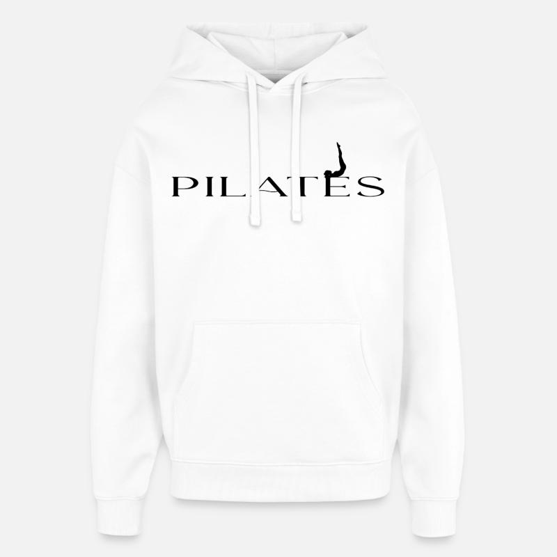 le pilates - Sweat à capuche unisexe Stanley/Stella Oversized - blanc