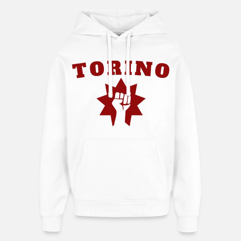 Torino - Sweat à capuche unisexe Stanley/Stella Oversized - blanc