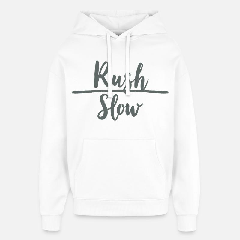 Rush, Slow Hustle vs Serenity - Sweat à capuche unisexe Stanley/Stella Oversized - blanc