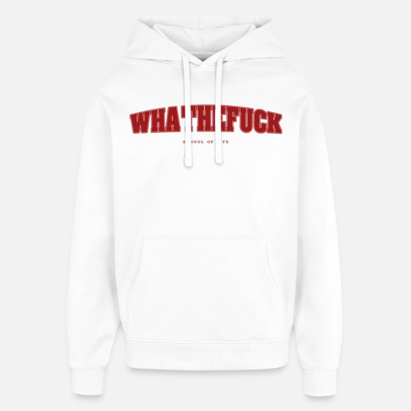 École de la vie - Sweat à capuche unisexe Stanley/Stella Oversized - blanc