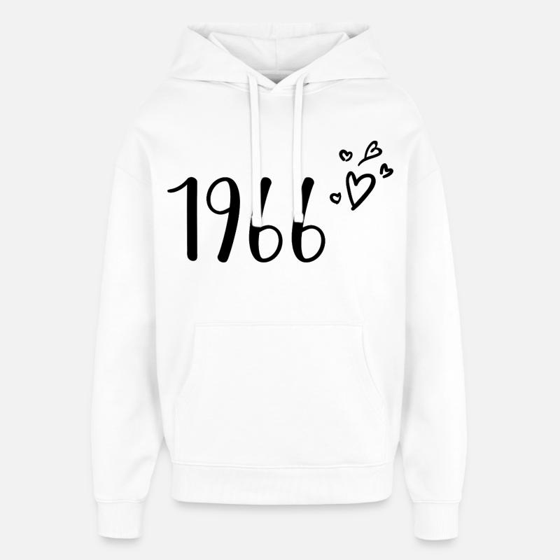 1966 - Sweat à capuche unisexe Stanley/Stella Oversized - blanc
