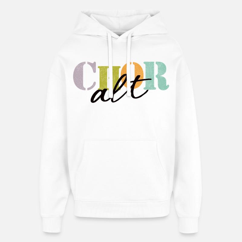 Chœur alto - Sweat à capuche unisexe Stanley/Stella Oversized - blanc