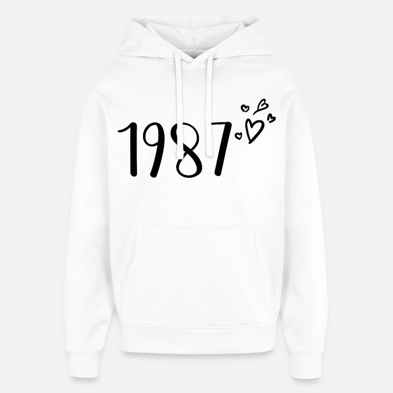 1987 - Sweat à capuche unisexe Stanley/Stella Oversized - blanc
