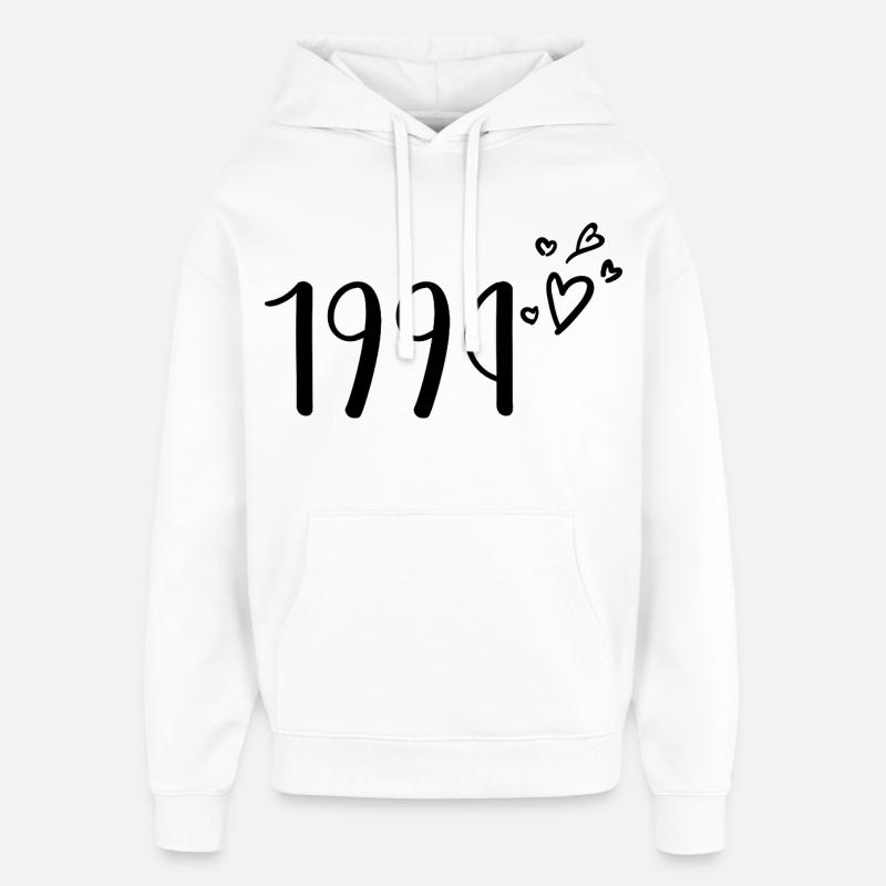 1994 - Sweat à capuche unisexe Stanley/Stella Oversized - blanc