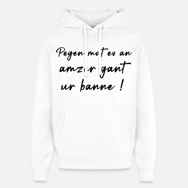 Mach dir einen Bann! - Oversized Unisex Hoodie von Stanley/Stella - Weiß