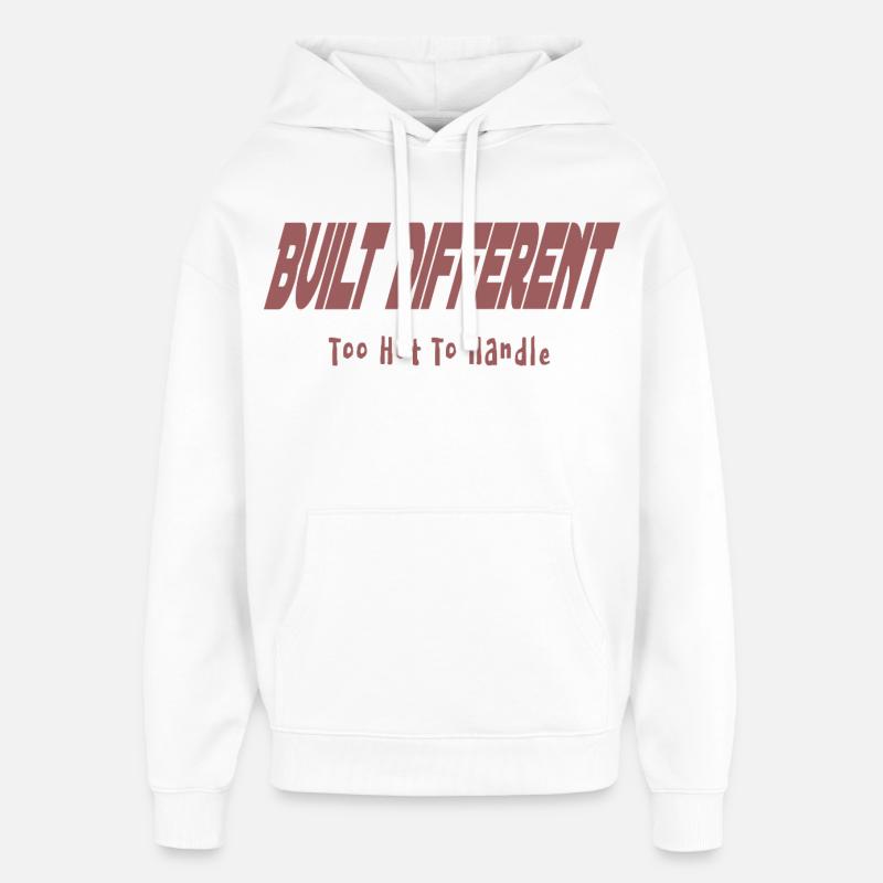 Too_hot_to_handle - Sweat à capuche unisexe Stanley/Stella Oversized - blanc