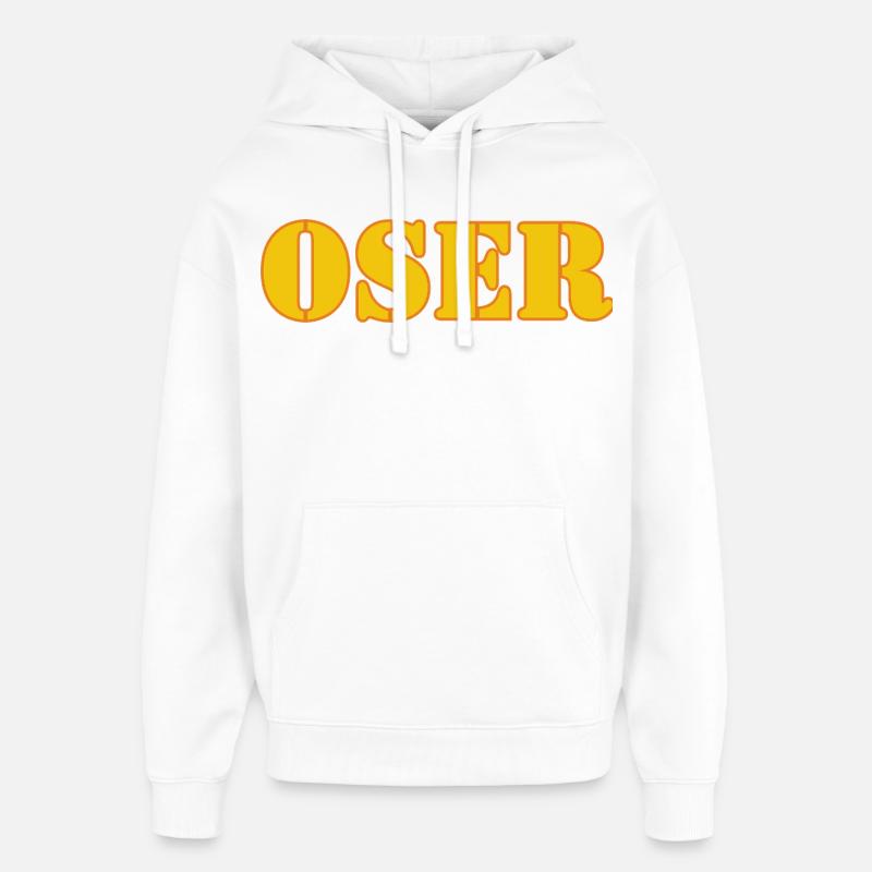 OSER - Sweat à capuche unisexe Stanley/Stella Oversized - blanc