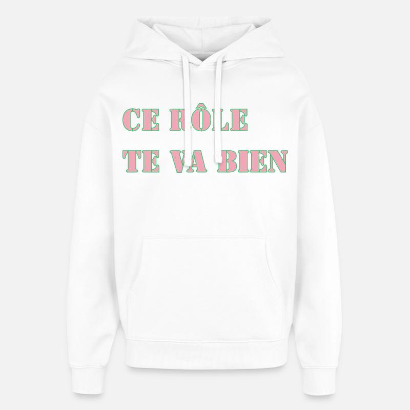 DIESE ROLLE PASST GUT ZU DIR - Oversized Unisex Hoodie von Stanley/Stella - Weiß