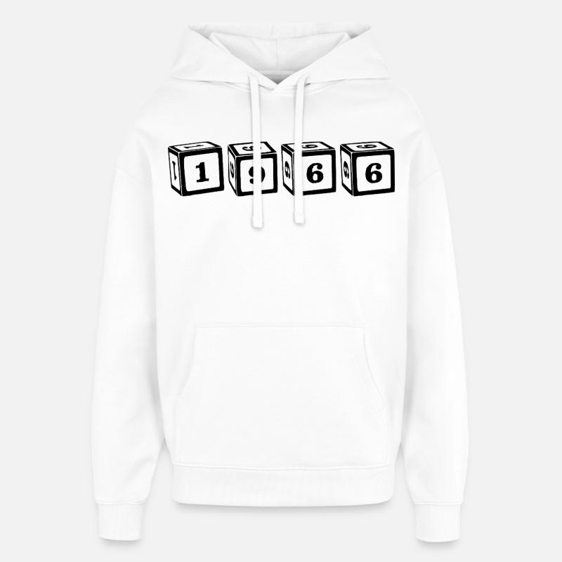 66 - Sweat à capuche unisexe Stanley/Stella Oversized - blanc