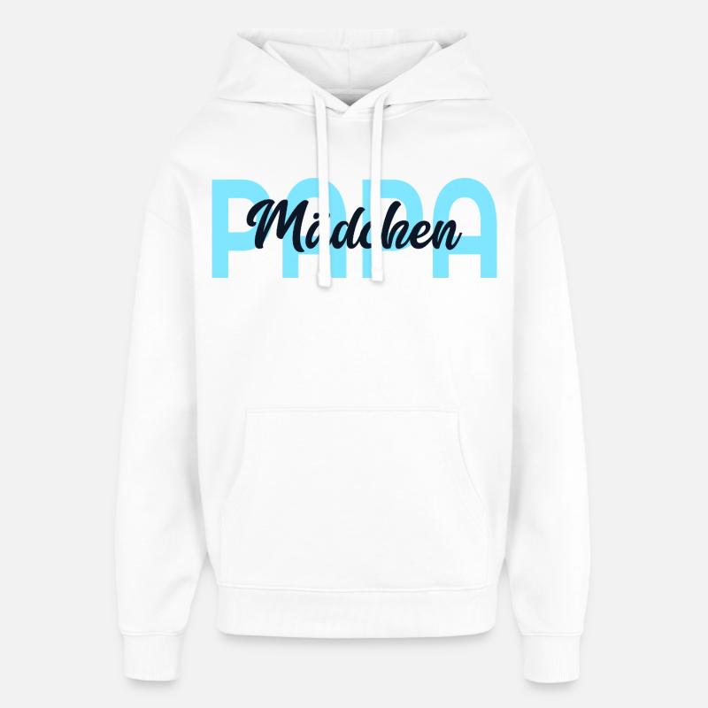 Fête des pères, Papa fille - Sweat à capuche unisexe Stanley/Stella Oversized - blanc