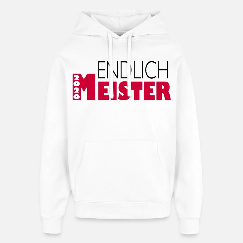 Enfin champion 2026 - Sweat à capuche unisexe Stanley/Stella Oversized - blanc