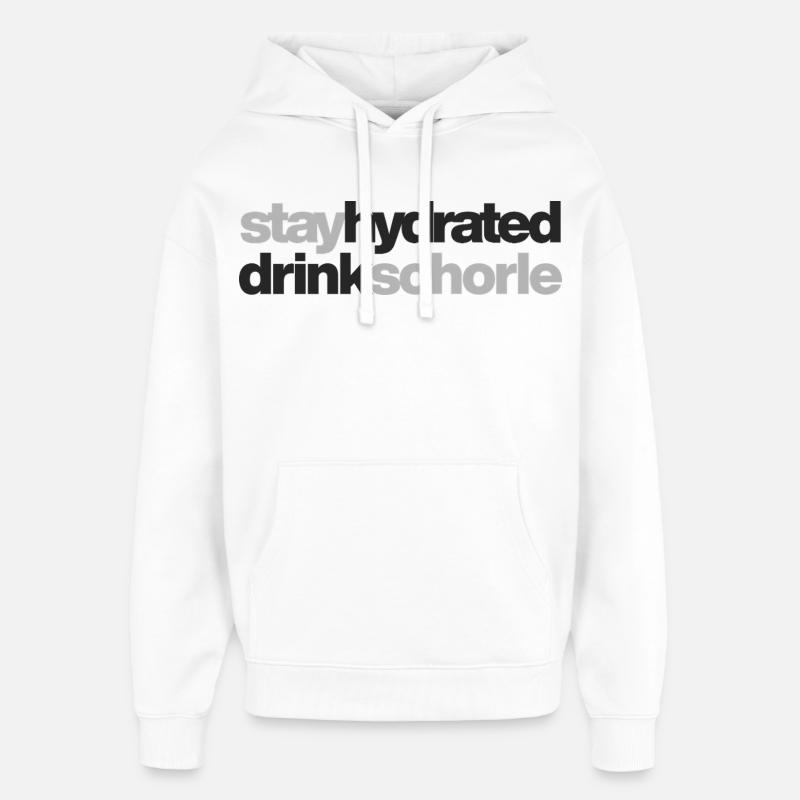 Restez hydraté - buvez du spritzer - Sweat à capuche unisexe Stanley/Stella Oversized - blanc