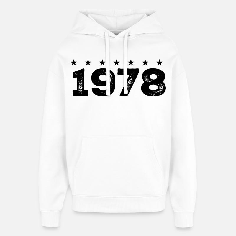 Made in 1978  - Sweat à capuche unisexe Stanley/Stella Oversized - blanc
