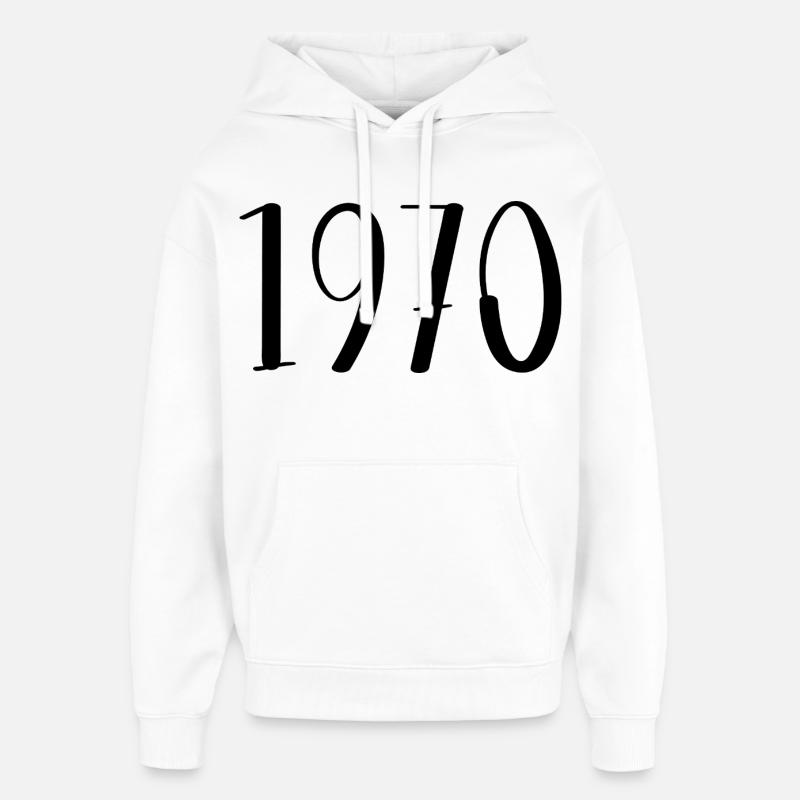 1970 - Sweat à capuche unisexe Stanley/Stella Oversized - blanc