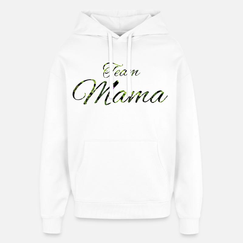 Bonne Année Green Leaves Script - Sweat à capuche unisexe Stanley/Stella Oversized - blanc