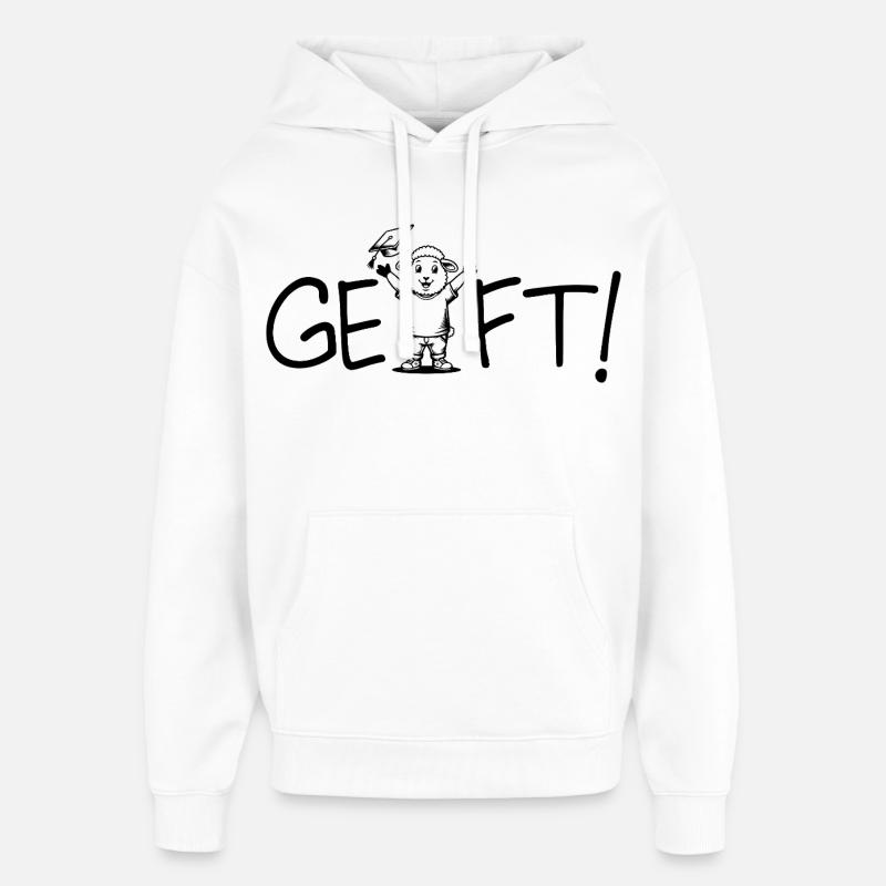 Fait ! Conclusion - Sweat à capuche unisexe Stanley/Stella Oversized - blanc
