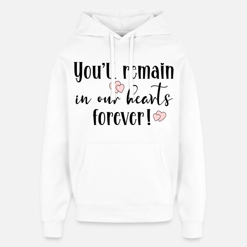 Au départ de l’équipe d’adieu - Sweat à capuche unisexe Stanley/Stella Oversized - blanc