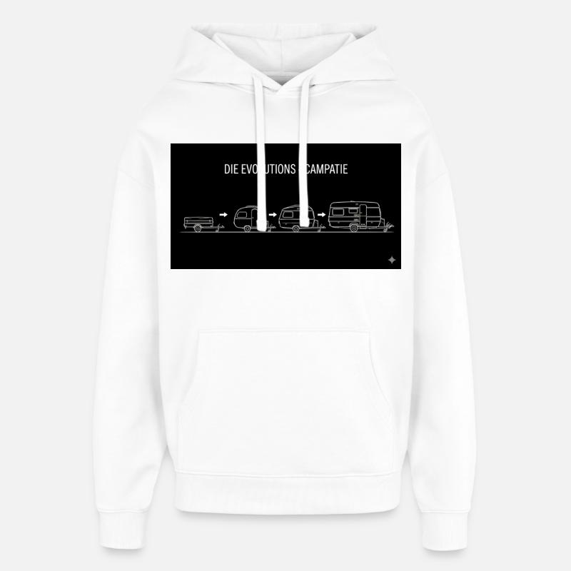 The evolutions campatie - Oversized Unisex Hoodie by Stanley/Stella - white