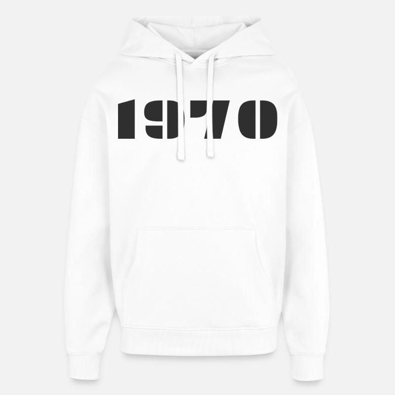 1970 - Sweat à capuche unisexe Stanley/Stella Oversized - blanc