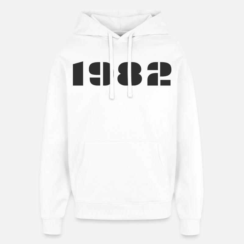 1982 - Sweat à capuche unisexe Stanley/Stella Oversized - blanc