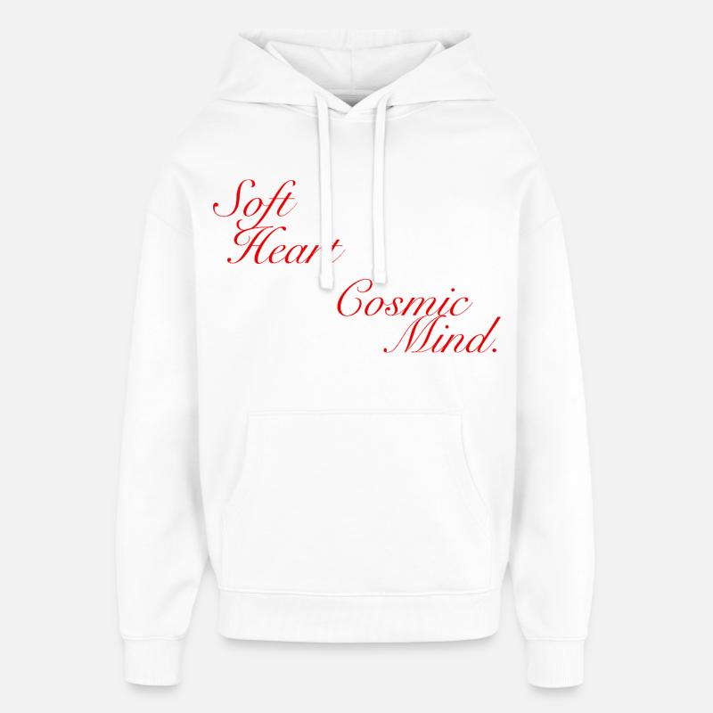Soft Heart Cosmic Mind - Sweat à capuche unisexe Stanley/Stella Oversized - blanc