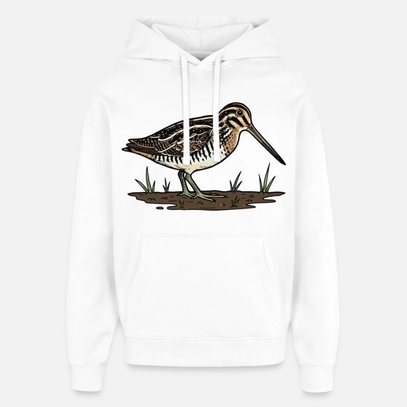 Snipe, Snipe, Tarnvogel - Oversized Unisex Hoodie von Stanley/Stella - Weiß