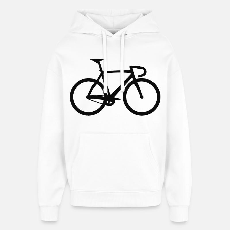bicyclette de course - Sweat à capuche unisexe Stanley/Stella Oversized - blanc