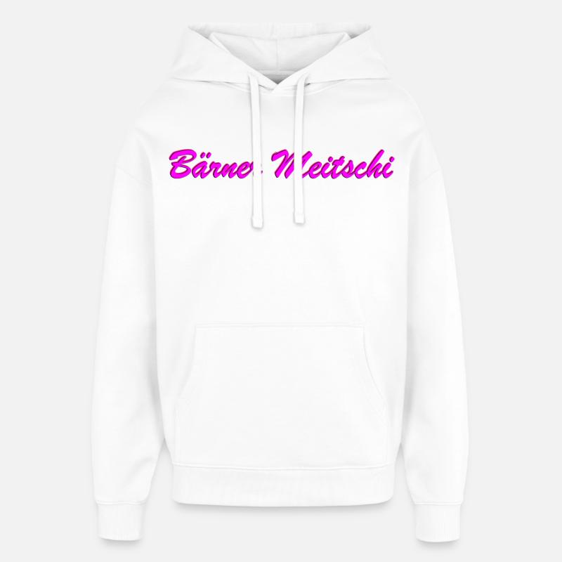 Bärner Meitschi - Sweat à capuche unisexe Stanley/Stella Oversized - blanc