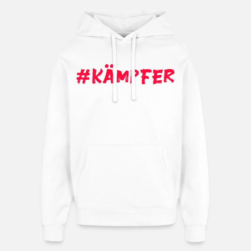 Combattant - Sweat à capuche unisexe Stanley/Stella Oversized - blanc